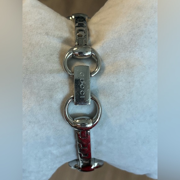 GUCCI “SIGNORINA” 116.3 STAINLESS STEEL BLUE MOTHER OF PEARL. Ladies watch. - Picture 9 of 16